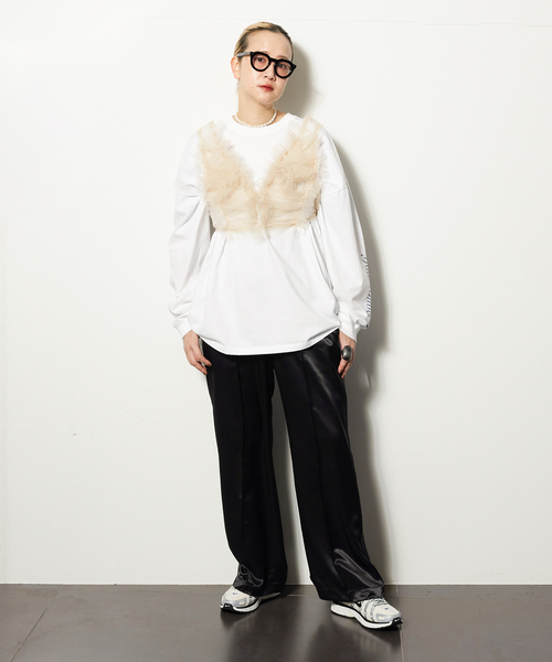 CITYSHOP（シティーショップ）の「SATIN FLARED パンツ（その他