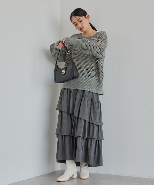 【セレモニー/通勤対応】【新色追加】ハンドルリボンワンショルダーバッグ