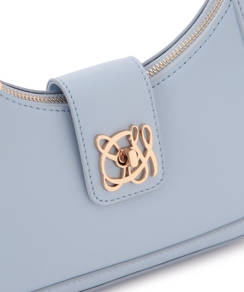 VIS(ビス)の「【新色追加】【180℃美人見え】ハンドルリボンワンショルダーバッグ(ハンドバッグ・レディース・ブラック/グリーン/キナリ/ピンク/ブラック系/サックスブルー・FREE)」の21枚目の写真