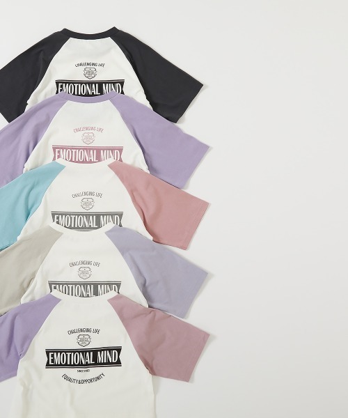 クロップド丈 7分袖ラグランTシャツ（Tシャツ/カットソー）｜devirock