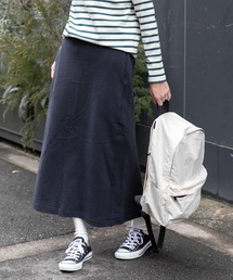 FORK&SPOON　スーピマコットン混反毛スカート