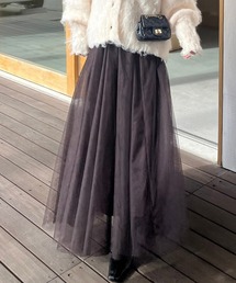 Bonjour Sagan | バックゴムボリュームチュールスカート(スカート)