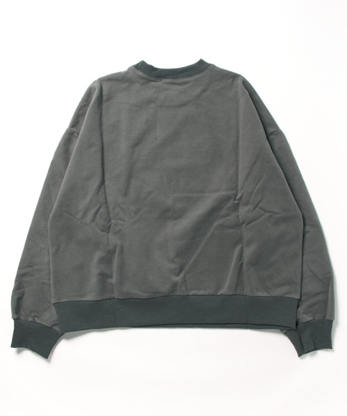 ANDGEEBEE（アンジービー）の「UNISEX バタフライロゴ裏起毛スウェット（スウェット・レディース・ブルー/チャコールグレー・FREE）」の19枚目の写真