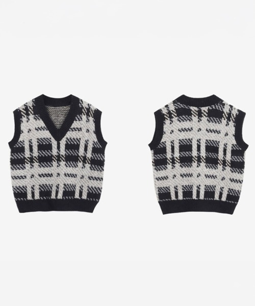 Miniministore(ミニミニストア)の「ニットベスト レディース ニットジレ秋冬(ベスト・レディース・ブラック/ベージュ・フリー)」の18枚目の写真