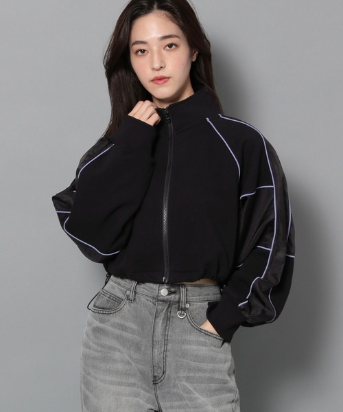 Anui（アニュイ）の「【UNISEX】コンビトラックスウェット（スウェット・レディース・オートミール/ブラック・S/M）」の3枚目の写真