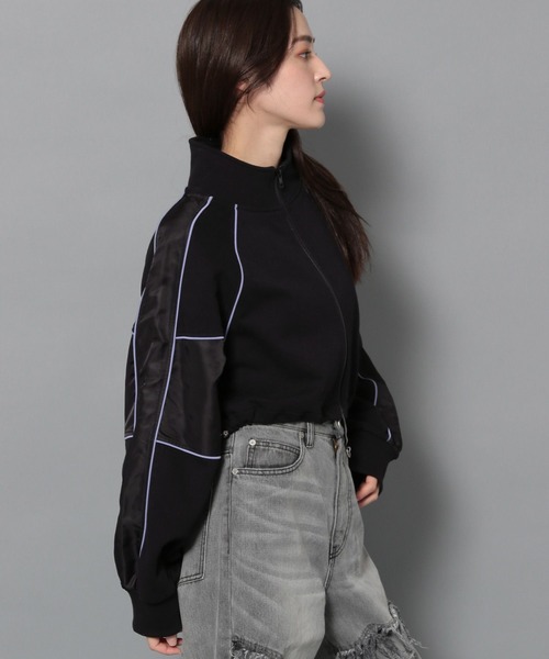 Anui（アニュイ）の「【UNISEX】コンビトラックスウェット（スウェット・レディース・オートミール/ブラック・S/M）」の5枚目の写真