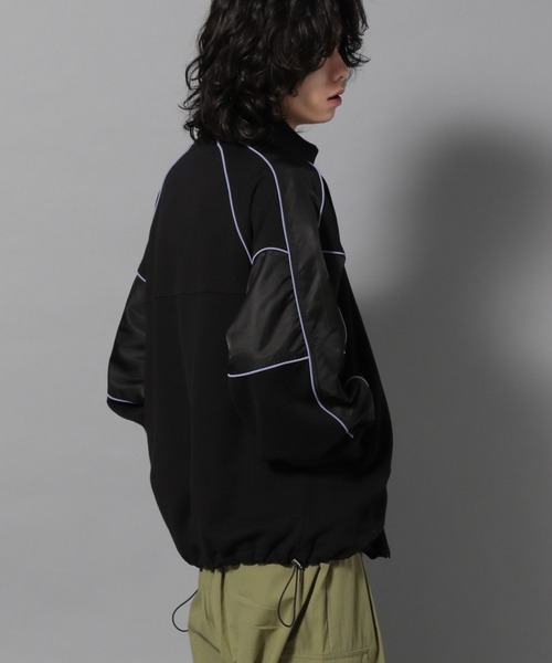 Anui（アニュイ）の「【UNISEX】コンビトラックスウェット（スウェット・レディース・オートミール/ブラック・S/M）」の10枚目の写真