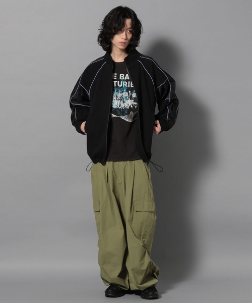 Anui（アニュイ）の「【UNISEX】コンビトラックスウェット（スウェット・レディース・オートミール/ブラック・S/M）」の12枚目の写真