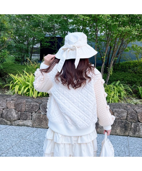 【はるはる】ピンクハウス　バックリボンデニムハット　帽子 はるはる】ピンクハウス バックリボンデニムハット 帽子 はるはる