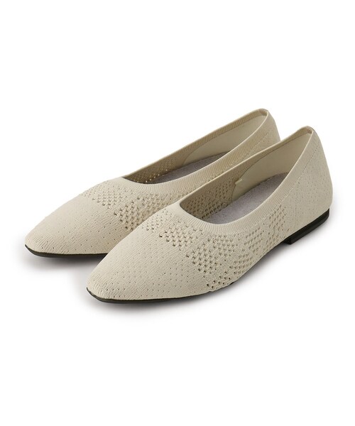 【セール】【洗える／ツィード柄】ニットパンプス（その他シューズ）｜INDIVI（インディヴィ）