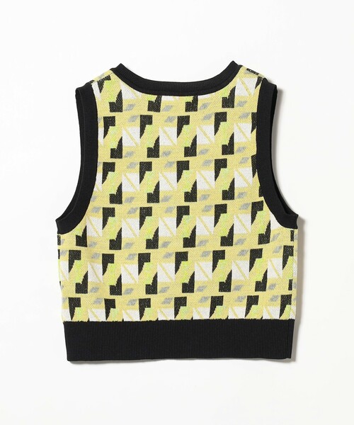 Ray BEAMS（レイビームス）の「Ray BEAMS / 柄編み Vネック ベスト（ベスト・レディース・オフホワイト/イエロー・ONE SIZE）」の22枚目の写真