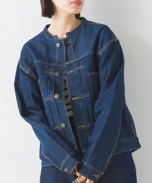 OMNES | ノーカラーデニムジャケット(デニムジャケット)