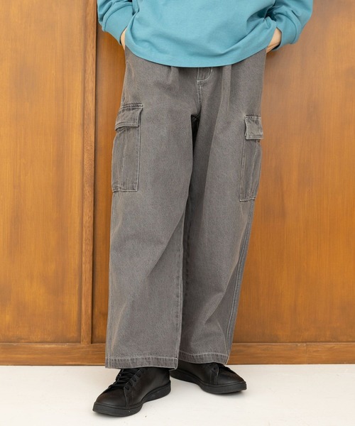 LAKOLE(ラコレ)の「デニムカーゴパンツ / 991907(デニムパンツ・メンズ・ライトブルー/ネイビー/グレー・MEDIUM/LARGE)」の2枚目の写真