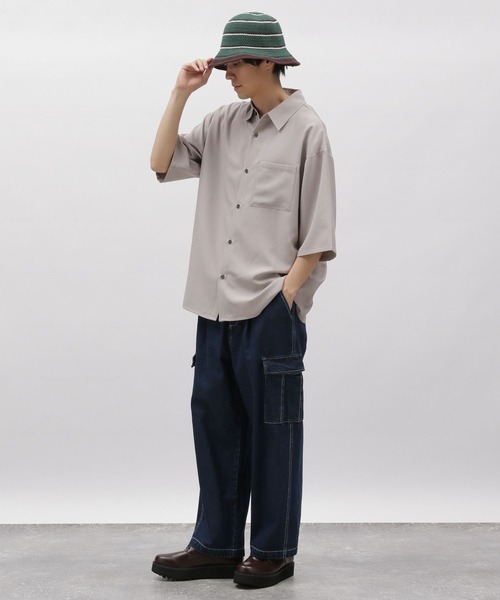 LAKOLE(ラコレ)の「デニムカーゴパンツ / 991907(デニムパンツ・メンズ・ライトブルー/ネイビー/グレー・MEDIUM/LARGE)」の12枚目の写真