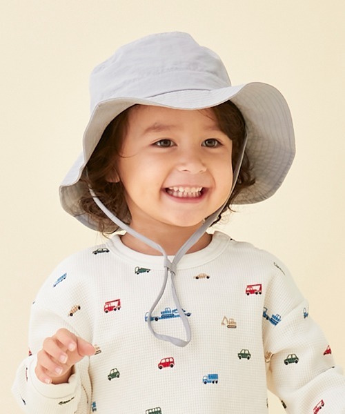 petit main(プティマイン)の「【花粉付着防止】アドベンチャーハット(ハット・キッズ・ライトグレー/アイボリー/ブラック・50cm/52cm/54cm)」の3枚目の写真