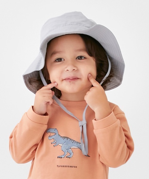 petit main(プティマイン)の「【花粉付着防止】アドベンチャーハット(ハット・キッズ・ライトグレー/アイボリー/ブラック・50cm/52cm/54cm)」の21枚目の写真