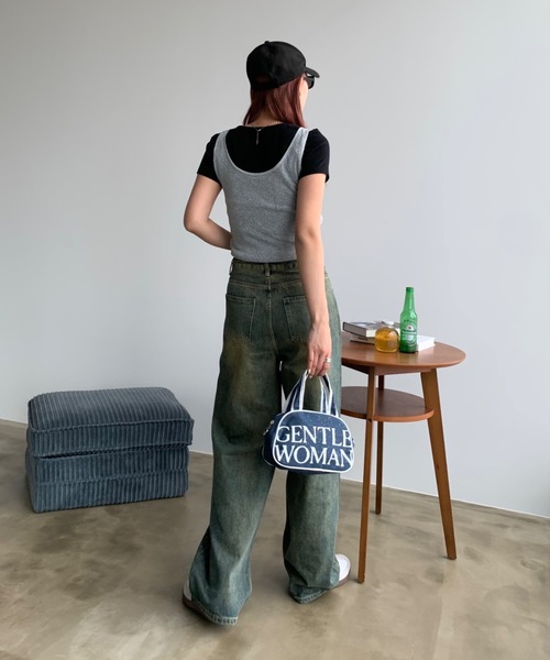 SHAGGIE(シャギー)の「フロントホールレイヤードラメタンクトップス(タンクトップ・レディース・ブラウン/シルバー/ブラック・FREE)」の7枚目の写真