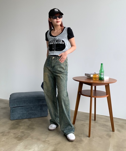 SHAGGIE(シャギー)の「フロントホールレイヤードラメタンクトップス(タンクトップ・レディース・ブラウン/シルバー/ブラック・FREE)」の17枚目の写真