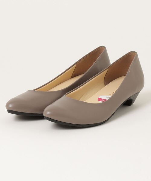 Louise coeur(ルイーズクー)の「【Made in Japan】Luise couer ルイーズ クー ローヒールパンプス 197001(パンプス・レディース・ブラック/グレー系その他/ブラック系その他/チャコール・23.0cm/23.5cm/24.0cm/24.5cm/25.0cm/22.5cm/22.0cm)」の3枚目の写真