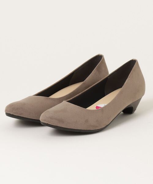 Louise coeur(ルイーズクー)の「【Made in Japan】Luise couer ルイーズ クー ローヒールパンプス 197001(パンプス・レディース・ブラック/グレー系その他/ブラック系その他/チャコール・23.0cm/23.5cm/24.0cm/24.5cm/25.0cm/22.5cm/22.0cm)」の4枚目の写真