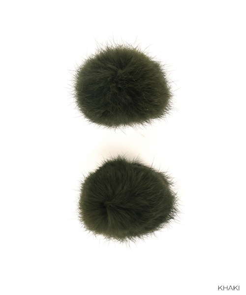 RANDA（ランダ）の「ファーシューズクリップ/2個1組（シューケア用品・レディース・グレー/ブラック/ホワイト/ピンク/チャコール/カーキ/ワイン/ネイビー/オレンジ/ベージュ系その他・FREE）」の6枚目の写真