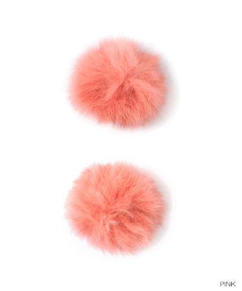 RANDA（ランダ）の「ファーシューズクリップ/2個1組（シューケア用品・レディース・グレー/ブラック/ホワイト/ピンク/チャコール/カーキ/ワイン/ネイビー/オレンジ/ベージュ系その他・FREE）」の8枚目の写真