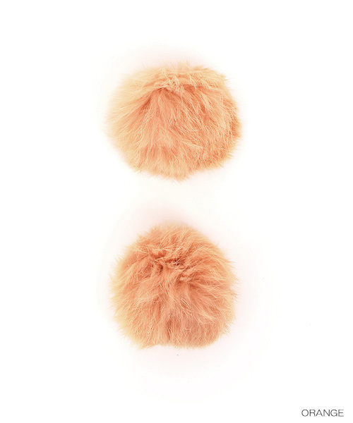 RANDA（ランダ）の「ファーシューズクリップ/2個1組（シューケア用品・レディース・グレー/ブラック/ホワイト/ピンク/チャコール/カーキ/ワイン/ネイビー/オレンジ/ベージュ系その他・FREE）」の10枚目の写真