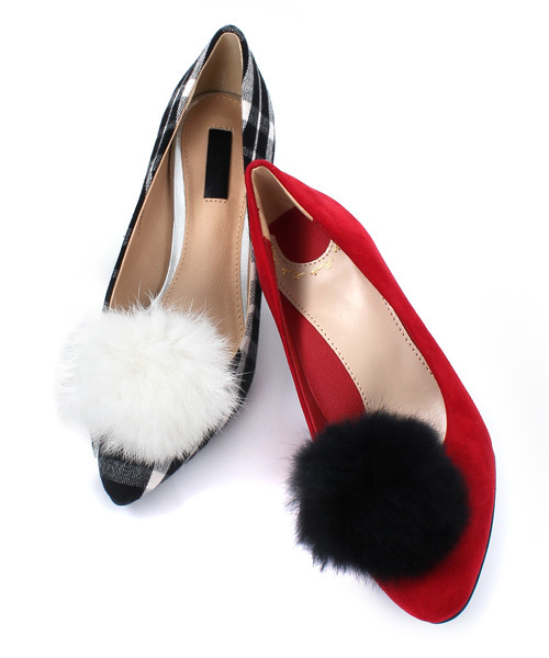 RANDA（ランダ）の「ファーシューズクリップ/2個1組（シューケア用品・レディース・グレー/ブラック/ホワイト/ピンク/チャコール/カーキ/ワイン/ネイビー/オレンジ/ベージュ系その他・FREE）」の11枚目の写真