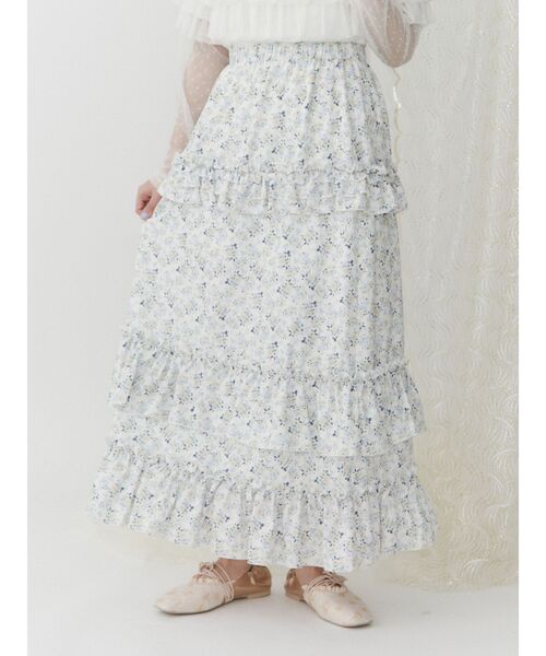 merry jenny（メリージェニー）の「flowerフリルスカート（スカート・レディース・イエロー/ピンク・FREE）」の13枚目の写真