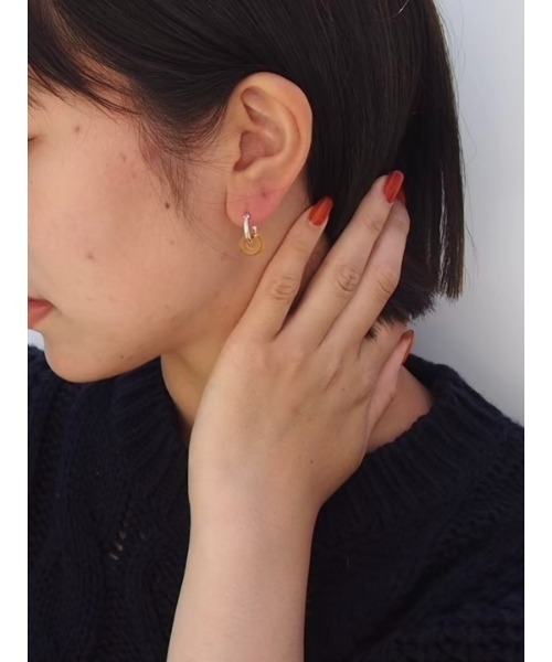 mille blanc(ミルブラン)の「【ニッケルフリー】 ピアス 日本製(ピアス(両耳用)・レディース・シルバー/シルバー系その他2/シルバー系その他4/ゴールド系その他5/ゴールド系その他3/ゴールド系その他4/シルバー系その他5/ゴールド/シルバー系その他3・FREE)」の7枚目の写真