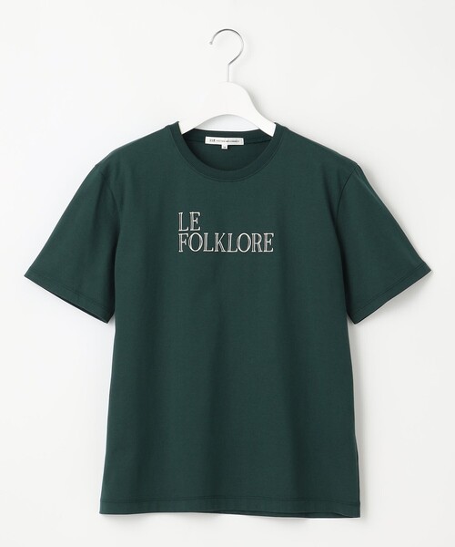 23区(ニジュウサンク)の「FOLKLORE ロゴTシャツ(Tシャツ/カットソー・レディース・ホワイト系/グレー系/ダークグリーン系/ベージュ系・32)」の17枚目の写真