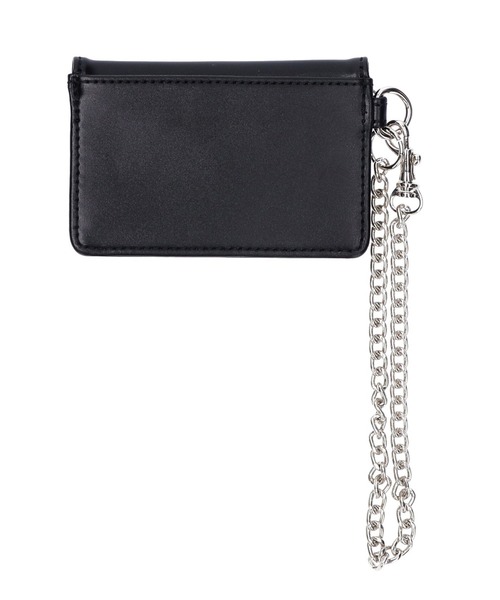 X-girl(エックスガール)の「FAUX LEATHER CARD CASE(カードケース・レディース・ライトブルー/ブラック/オレンジ・ONE SIZE)」の5枚目の写真