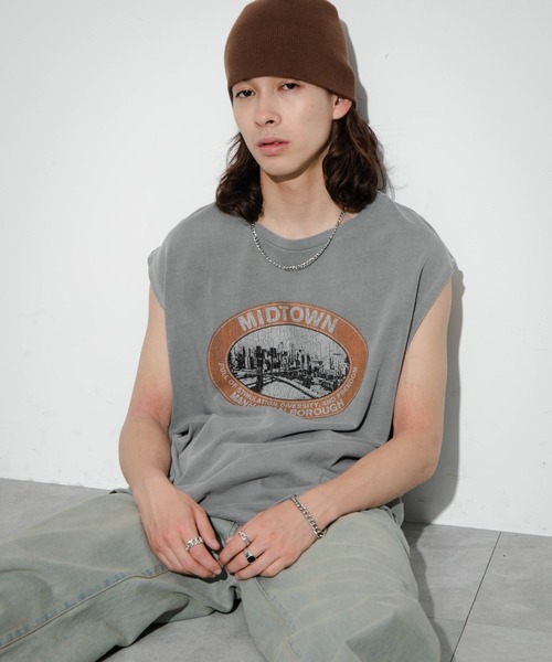 WEGO（ウィゴー）の「WEGO/ピグメントグラフィックノースリーブ（タンクトップ・メンズ・その他4/その他1/その他2/その他3/その他6/その他7/その他5・MEDIUM/LARGE）」の7枚目の写真