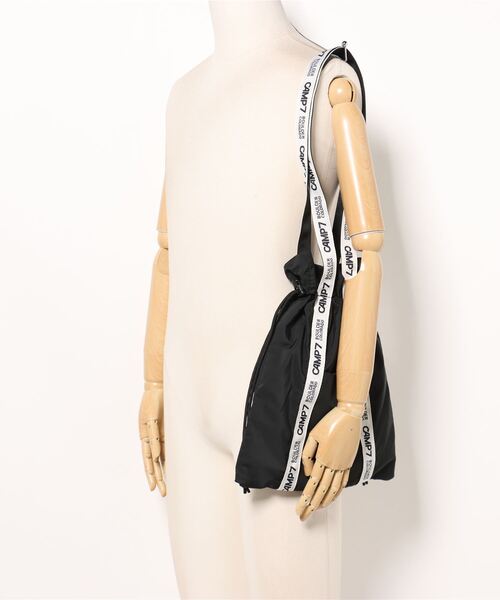 CAMP7（キャンプセブン）の「【CAMP7】ジャガードテープトート（トートバッグ・レディース・ブラック/ベージュ・フリー）」の6枚目の写真