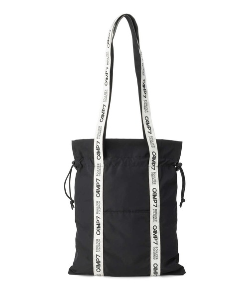 CAMP7（キャンプセブン）の「【CAMP7】ジャガードテープトート（トートバッグ・レディース・ブラック/ベージュ・フリー）」の2枚目の写真