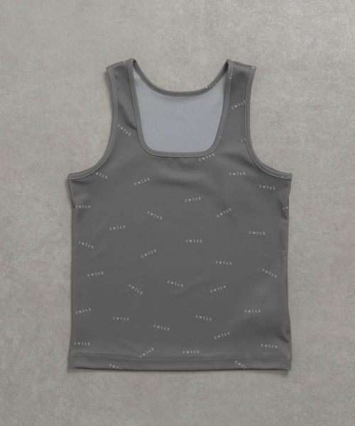 THE GOODLAND MARKET(ザグッドランドマーケット)の「cwtch all-over Tank top(タンクトップ・レディース・チャコールグレー/アイボリー/ライトグレー・ONE)」の16枚目の写真