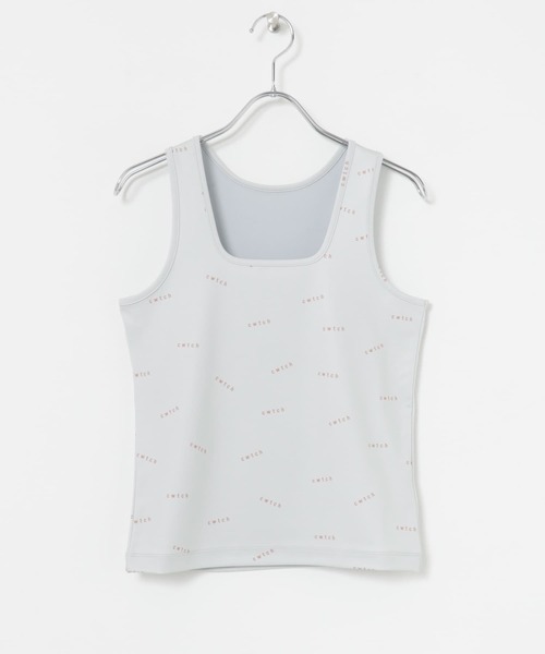 THE GOODLAND MARKET(ザグッドランドマーケット)の「cwtch all-over Tank top(タンクトップ・レディース・チャコールグレー/アイボリー/ライトグレー・ONE)」の18枚目の写真