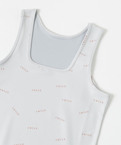 THE GOODLAND MARKET(ザグッドランドマーケット)の「cwtch all-over Tank top(タンクトップ・レディース・チャコールグレー/アイボリー/ライトグレー・ONE)」の7枚目の写真