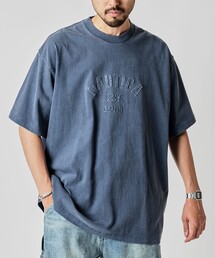 NAUTICA(m[eBJ)NAUTICA/m[eBJ Pigment Dyed Felt Patch Arch Logo S/S Tee/sOg_C tFgpb` A[`S V[gX[uTVc(TVc/Jbg\[)