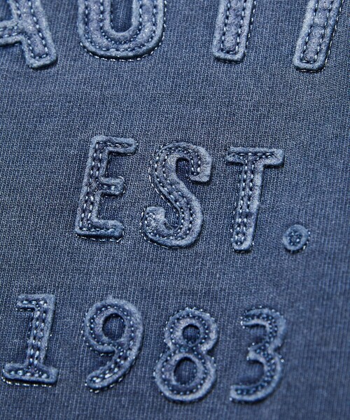 NAUTICA(ノーティカ)の「NAUTICA/ノーティカ Pigment Dyed Felt Patch Arch Logo S/S Tee/ピグメントダイ フェルトパッチ アーチロゴ ショートスリーブTシャツ(Tシャツ/カットソー・メンズ・チャコールグレー/ブルーグリーン/ネイビー/ベージュ・X-LARGE/LARGE/MEDIUM/SMALL)」の9枚目の写真