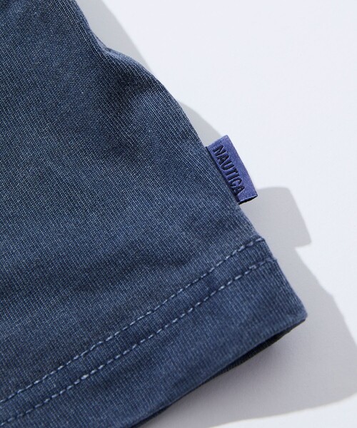 NAUTICA(ノーティカ)の「NAUTICA/ノーティカ Pigment Dyed Felt Patch Arch Logo S/S Tee/ピグメントダイ フェルトパッチ アーチロゴ ショートスリーブTシャツ(Tシャツ/カットソー・メンズ・チャコールグレー/ブルーグリーン/ネイビー/ベージュ・X-LARGE/LARGE/MEDIUM/SMALL)」の10枚目の写真