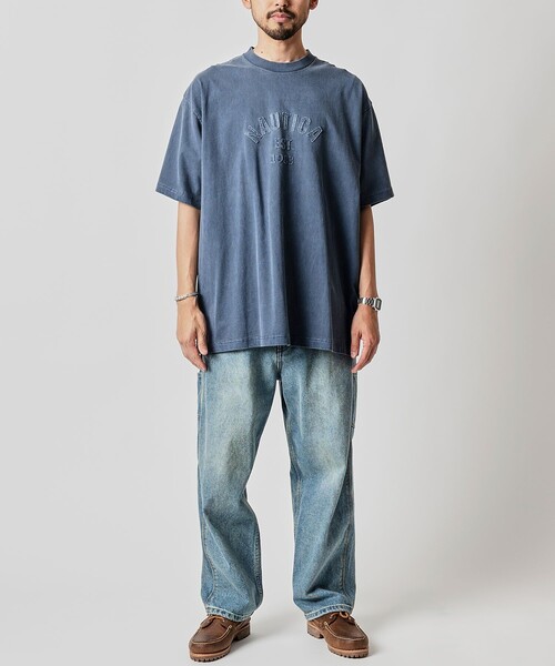 NAUTICA(ノーティカ)の「NAUTICA/ノーティカ Pigment Dyed Felt Patch Arch Logo S/S Tee/ピグメントダイ フェルトパッチ アーチロゴ ショートスリーブTシャツ(Tシャツ/カットソー・メンズ・チャコールグレー/ブルーグリーン/ネイビー/ベージュ・X-LARGE/LARGE/MEDIUM/SMALL)」の12枚目の写真