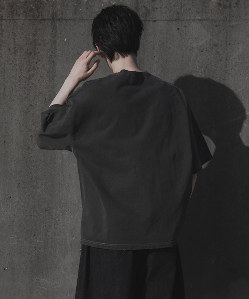 remer（リメール）の「loose un-basic Tee / ルーズアンベーシックT（Tシャツ/カットソー・メンズ・ブラック系その他・MEDIUM/SMALL/LARGE）」の4枚目の写真