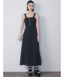 EMODA | バックオープンナイロンワンピース(ワンピース)