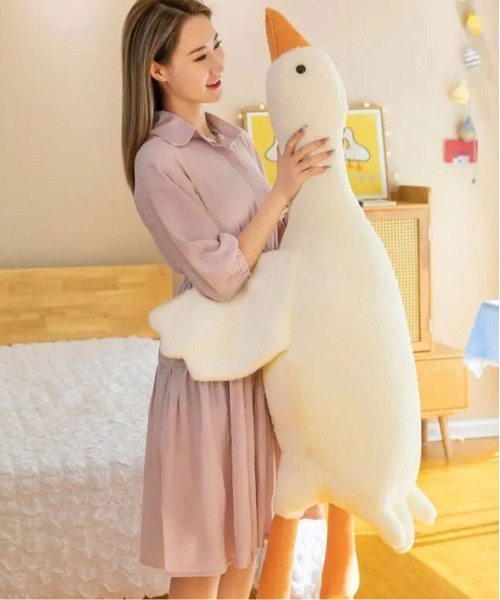 Port（ポート）の「【 160cm 】アヒルのビッグお昼寝クッション / 抱き枕 #（クッション/クッションカバー・レディース・ホワイト・FREE）」の7枚目の写真