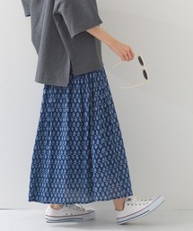 OMNES（オムネス）の「コットンボイル総柄ギャザースカート（スカート）」