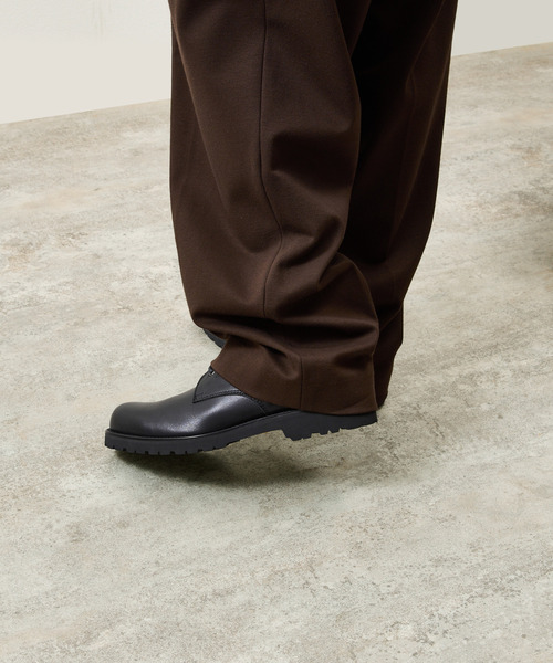 PADRONE パドローネ / SIDE ZIP LACE UP BOOTS (WATER PROOF LEATHER
