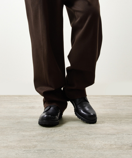 PADRONE パドローネ / SIDE ZIP LACE UP BOOTS (WATER PROOF LEATHER