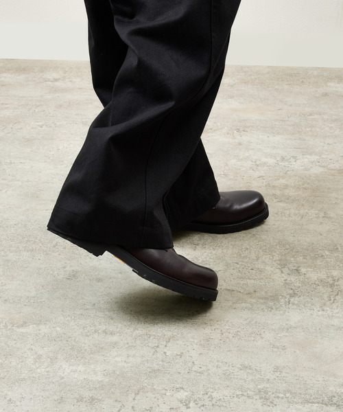 PADRONE パドローネ / SIDE ZIP LACE UP BOOTS (WATER PROOF LEATHER