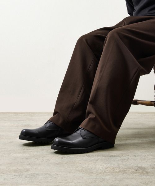 PADRONE パドローネ / SIDE ZIP LACE UP BOOTS (WATER PROOF LEATHER